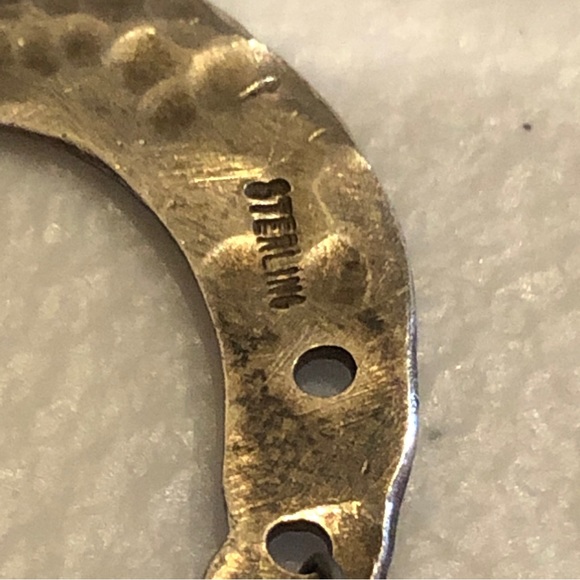 Genuine Turquoise & Sterling Silver 925 Bracelet- Artisan made.  Toggle closure - Picture 10 of 13